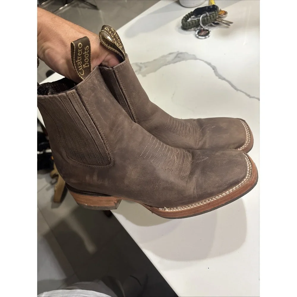 Cuatrero Boots Square Chelsea Size 6.5